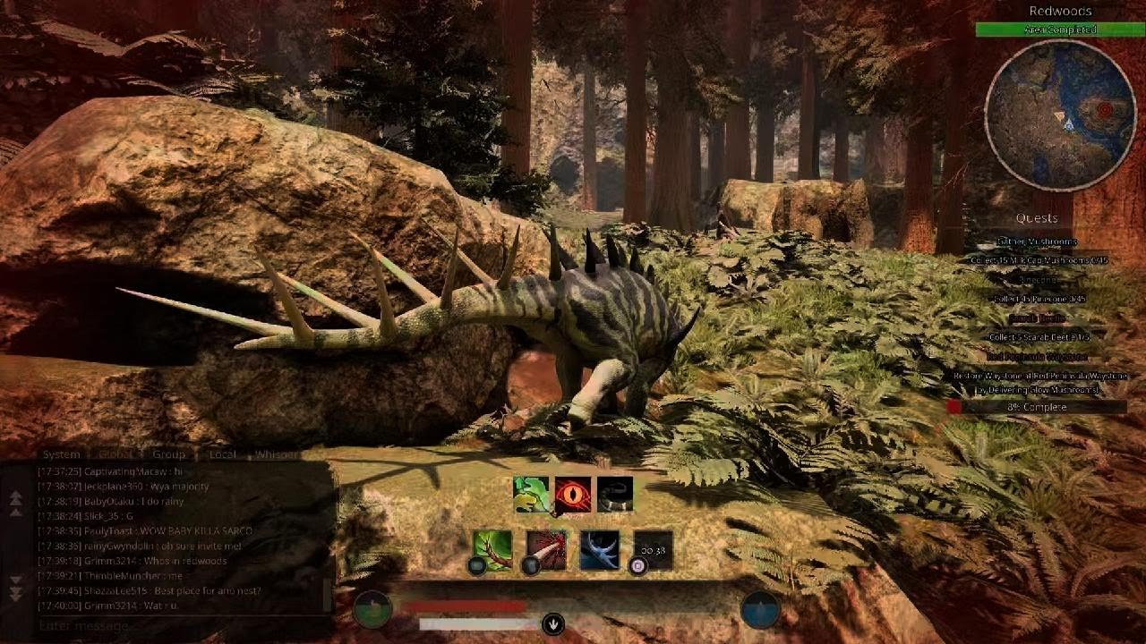 Path of Titans. Kentro vs Spino not a good match