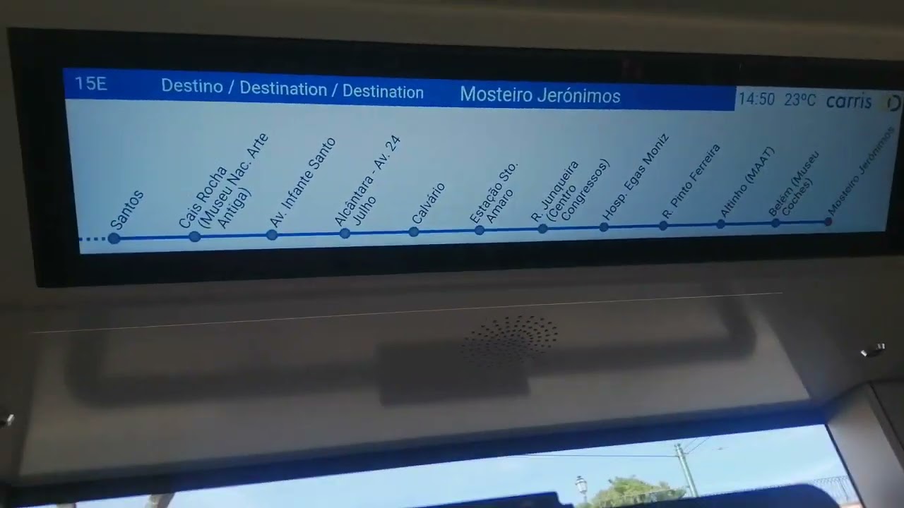 Viagem no elétrico articulado da Carris na carreira 15E @ 608