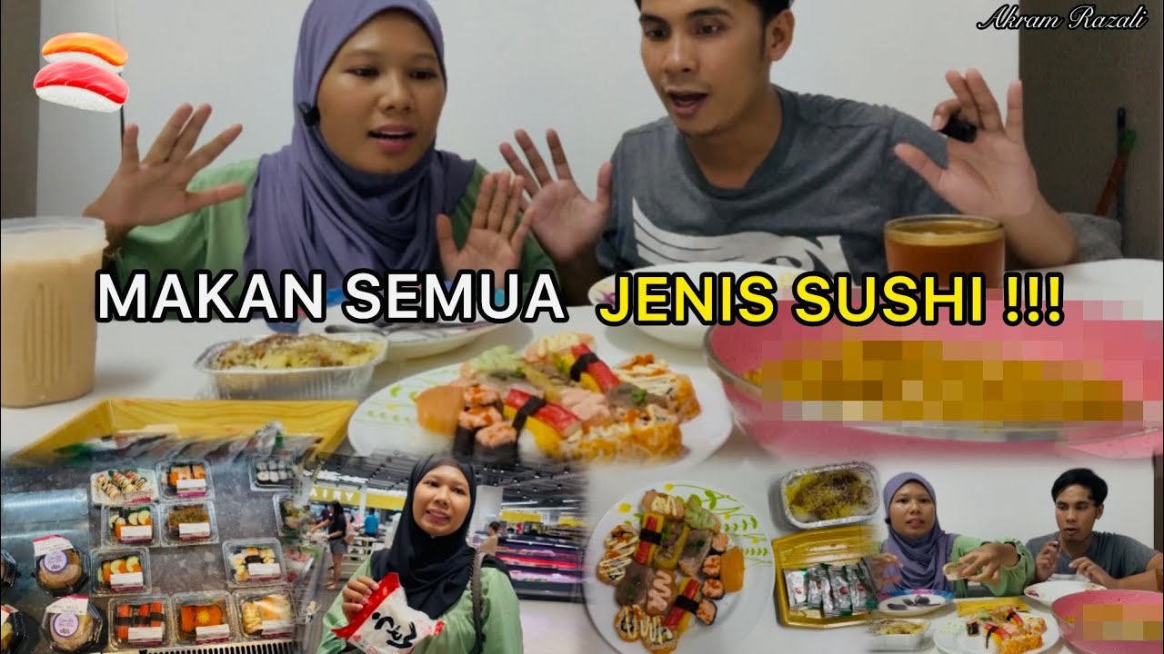 Borong Semua Menu Sushi!! Izana Paksa Akram Makan Sushi..