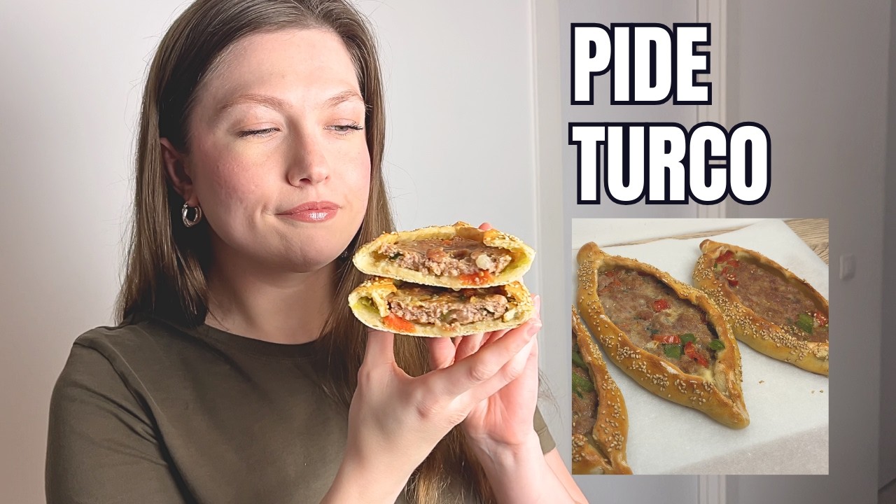 cómo hacer pide turco de carne  (pizza turca)| receta paso a paso