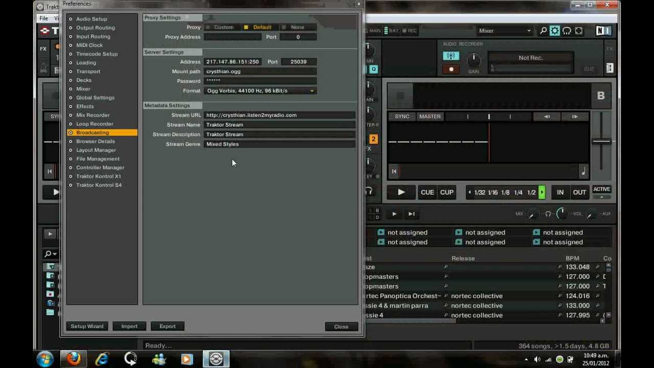 Tutorial para Emitir radio con Traktor y listen2myradio (Broadcasting)