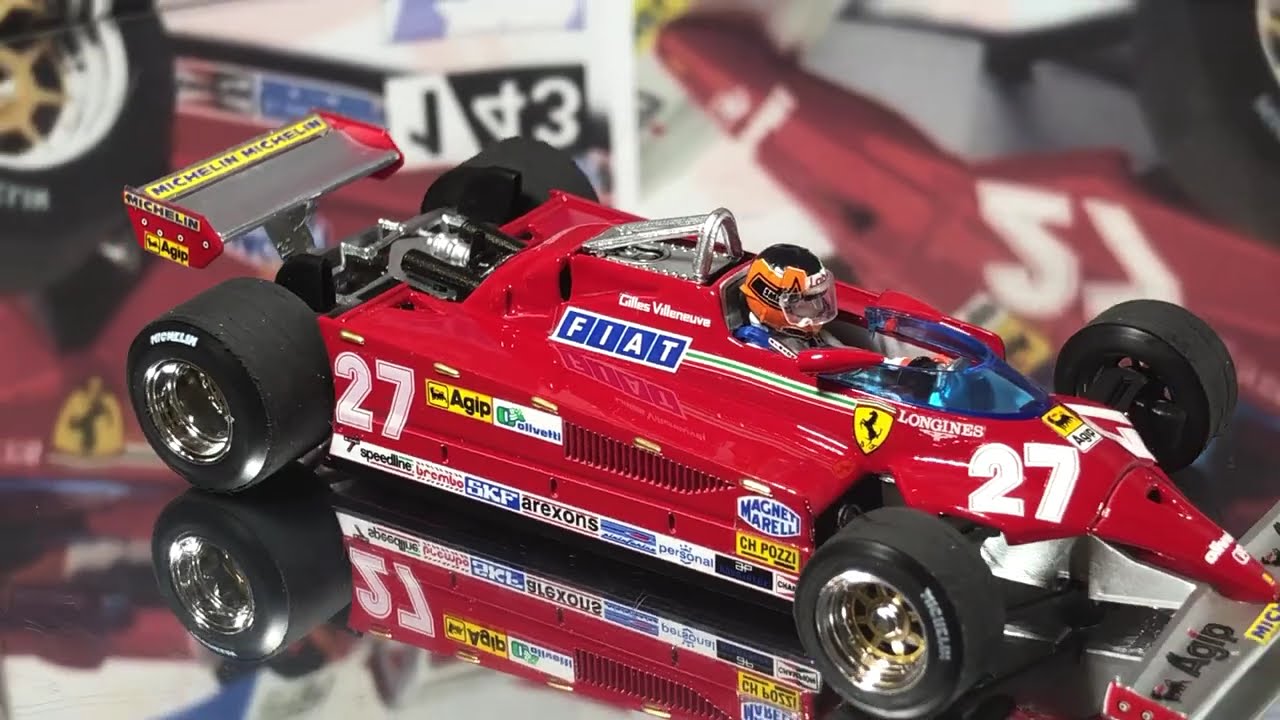 BR367-CH Brumm 1/43 Gilles Villeneuve Ferrari 126 CK  Monaco Grand Prix 1981