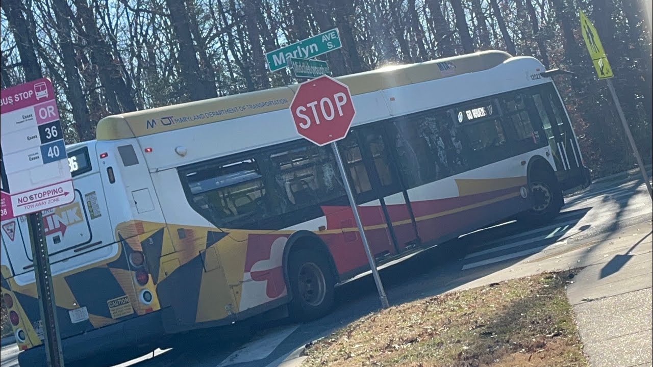 (LOUD ANNOUNCEMENTS) MTA Maryland: 2012 New Flyer XDE40 12022 - LocalLink 36