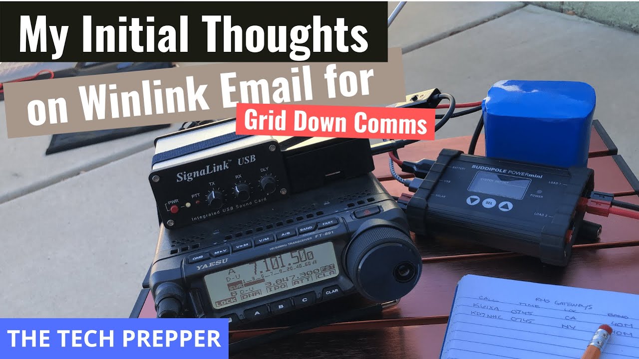Мои первые мысли о Winlink Email для Grid Down Comms