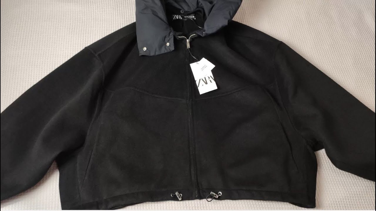 КУРТКА ZARA ИЗ СМЕСОВОЙ ШЕРСТИ  8491/240 - ZW COLLECTION COMBINED WOOL JACKET