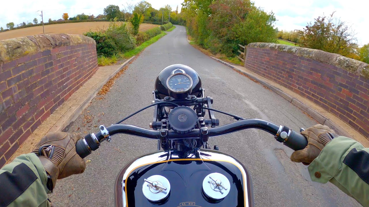 Riding the Brough Superior SS80 through the country lanes