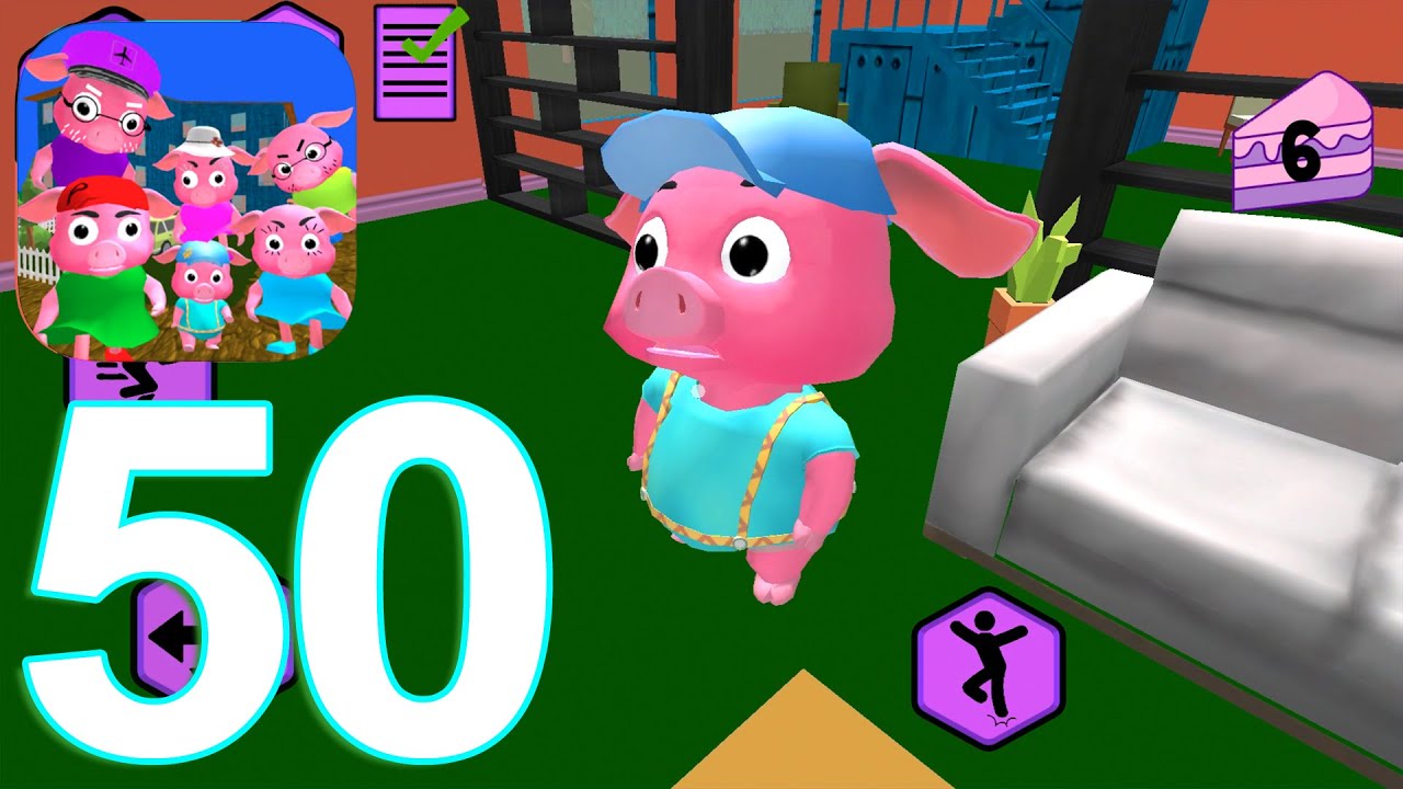 Piggy Neighbor family escape obby house 3D Gameplay Walkthrough Part 50 Level 11+ Fail (IOS/Android)