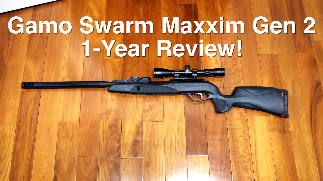 Обзор пневматической винтовки Gamo Swarm Maxxim Gen2 калибра .177 Pellet Rifle за первый год! Раз...