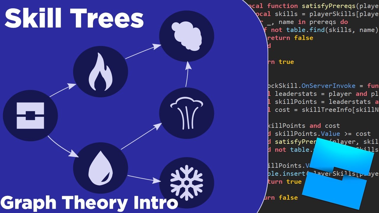 How to make a Skill Tree in Roblox Studio (+Graph Theory)