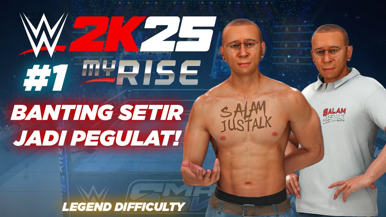 Menjajal Karir Jadi Pegulat Pake Coach Justin | WWE 2K25 My Rise