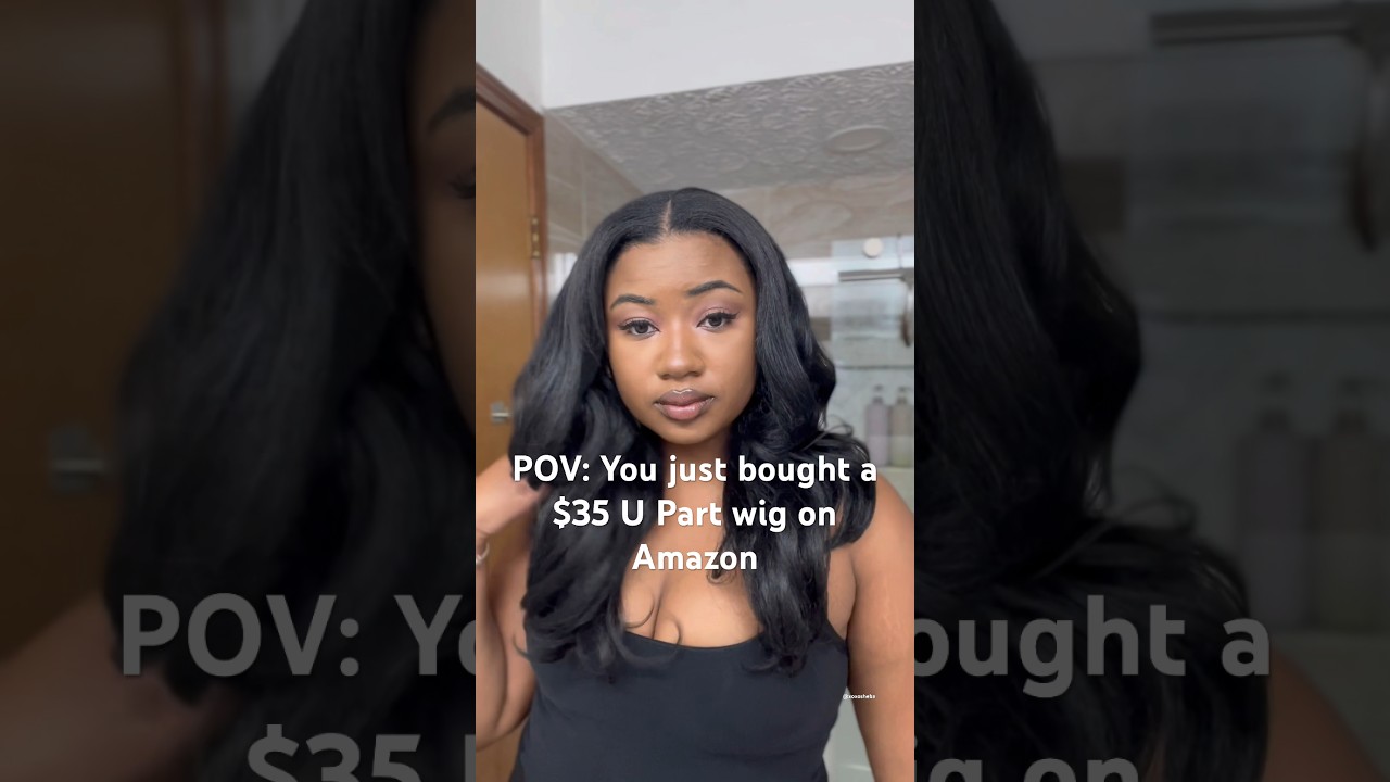 $35 Yaki U Part Wig Install | Outre Dominican Body Curl #amazonfinds #amazonhaul #wigs #hairstyle