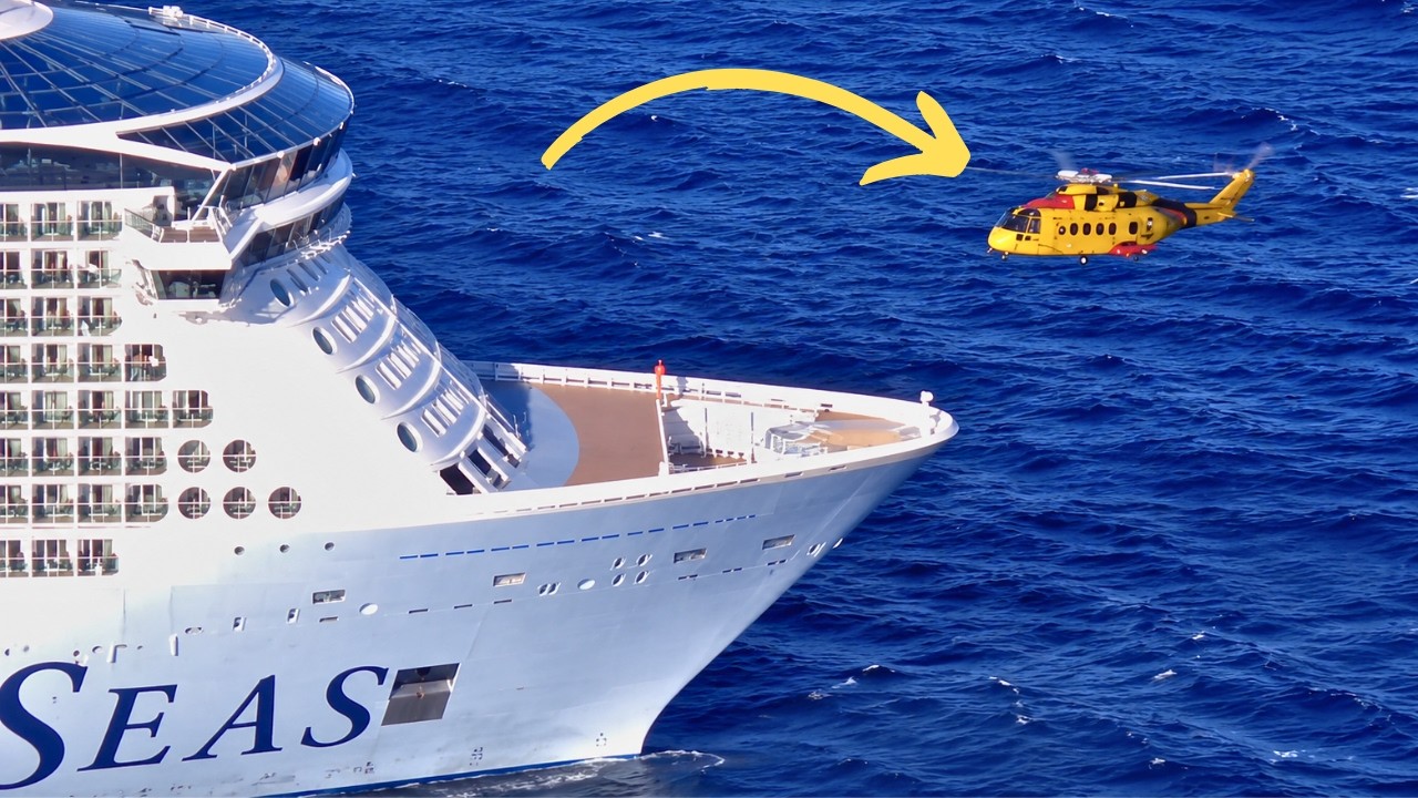 Cruise Ship Doubles Speed to Meet Rescue Helicopter