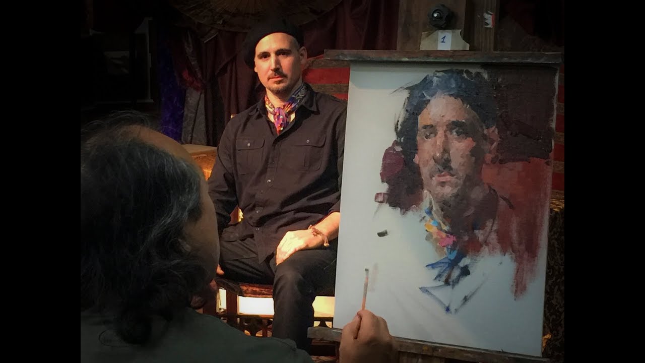Jove Wang Paints Charles Miano