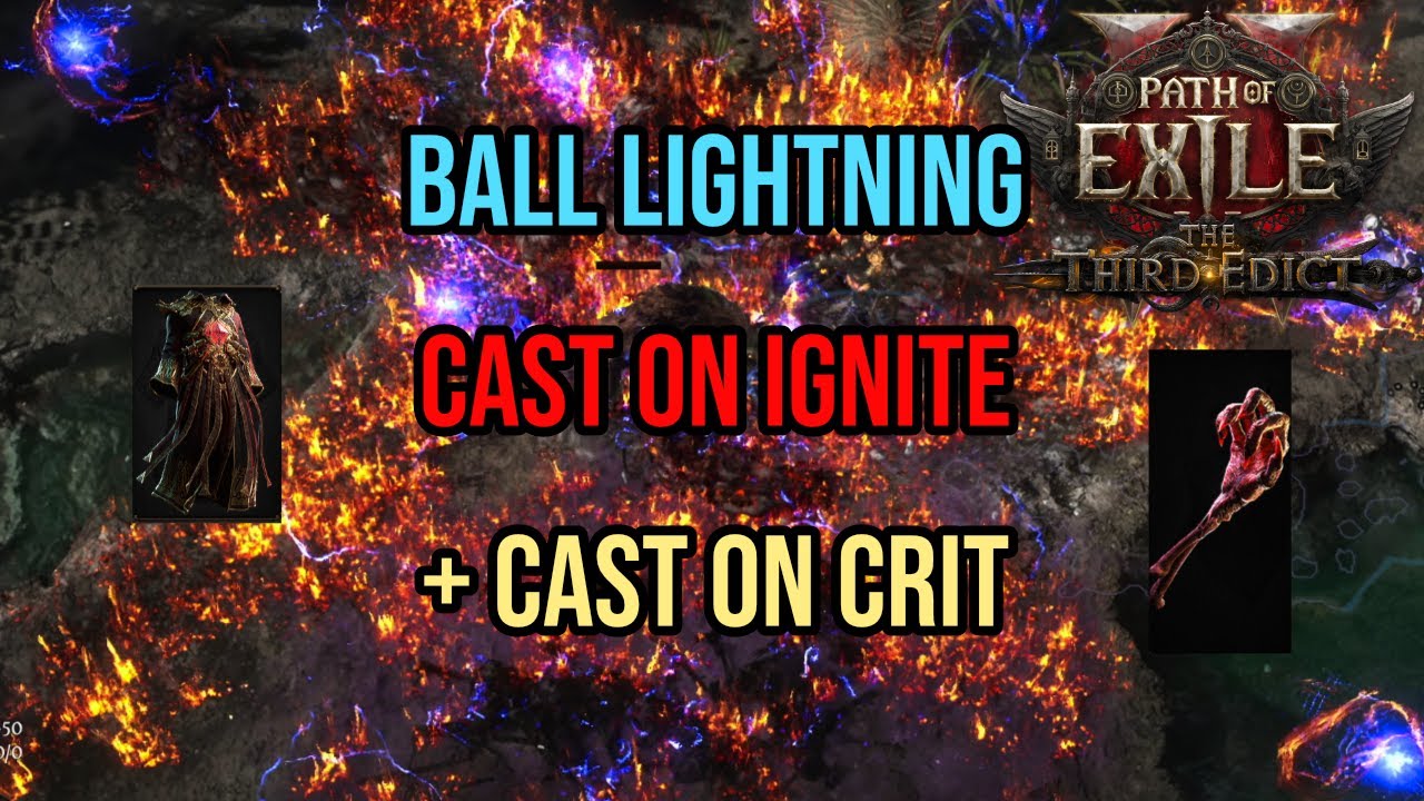 [0.4] Ball Lightning Cast On Ignite/CoC Build Update - Path of Exile 2