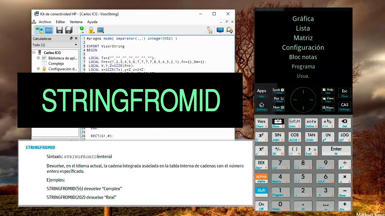 HP Prime - Programación | Animación con STRINGFROMID