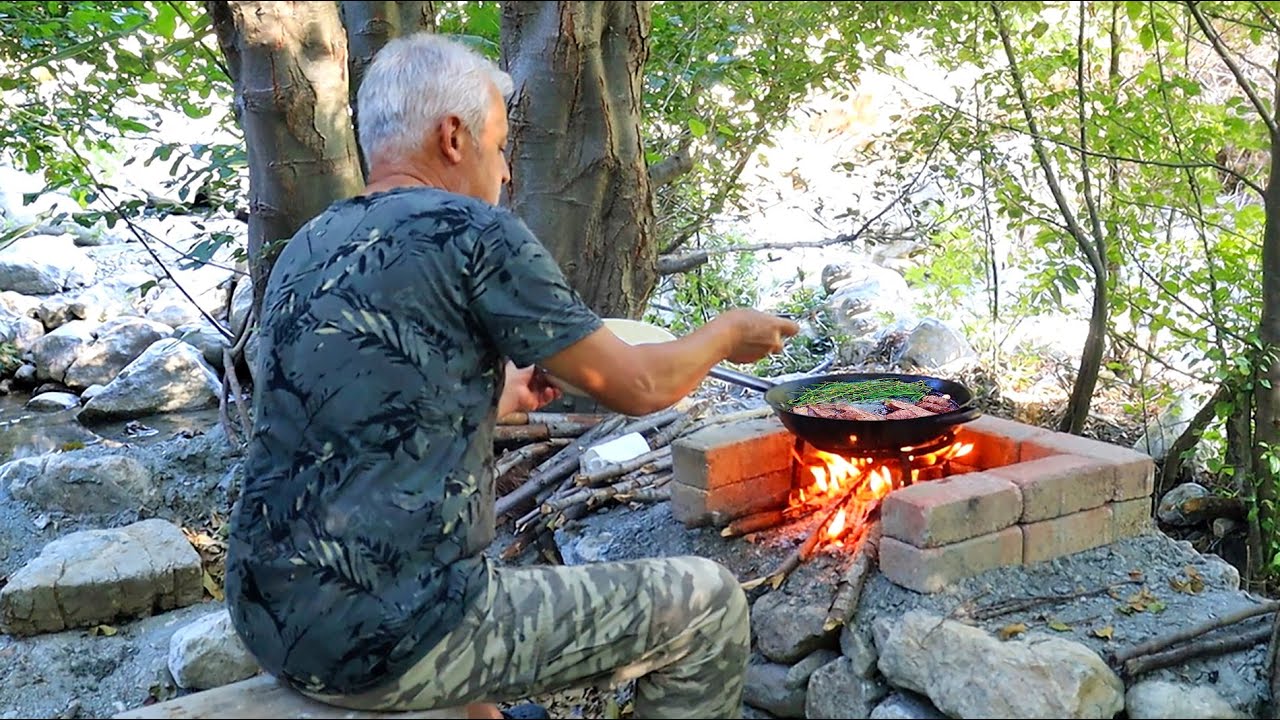 Как я приготовил идеальный стейк на природе? | Банкетный день для себя в деревне