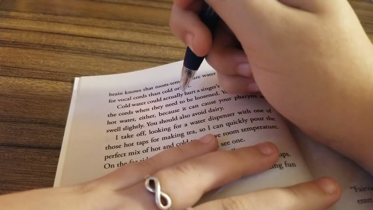 ASMR Inaudible Reading.