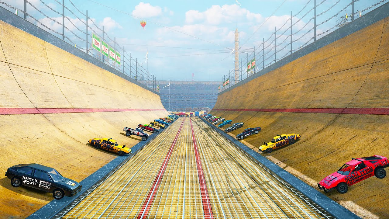 The Craziest Wreckfest Track Mod EVER... Is A GIANT Half Pipe