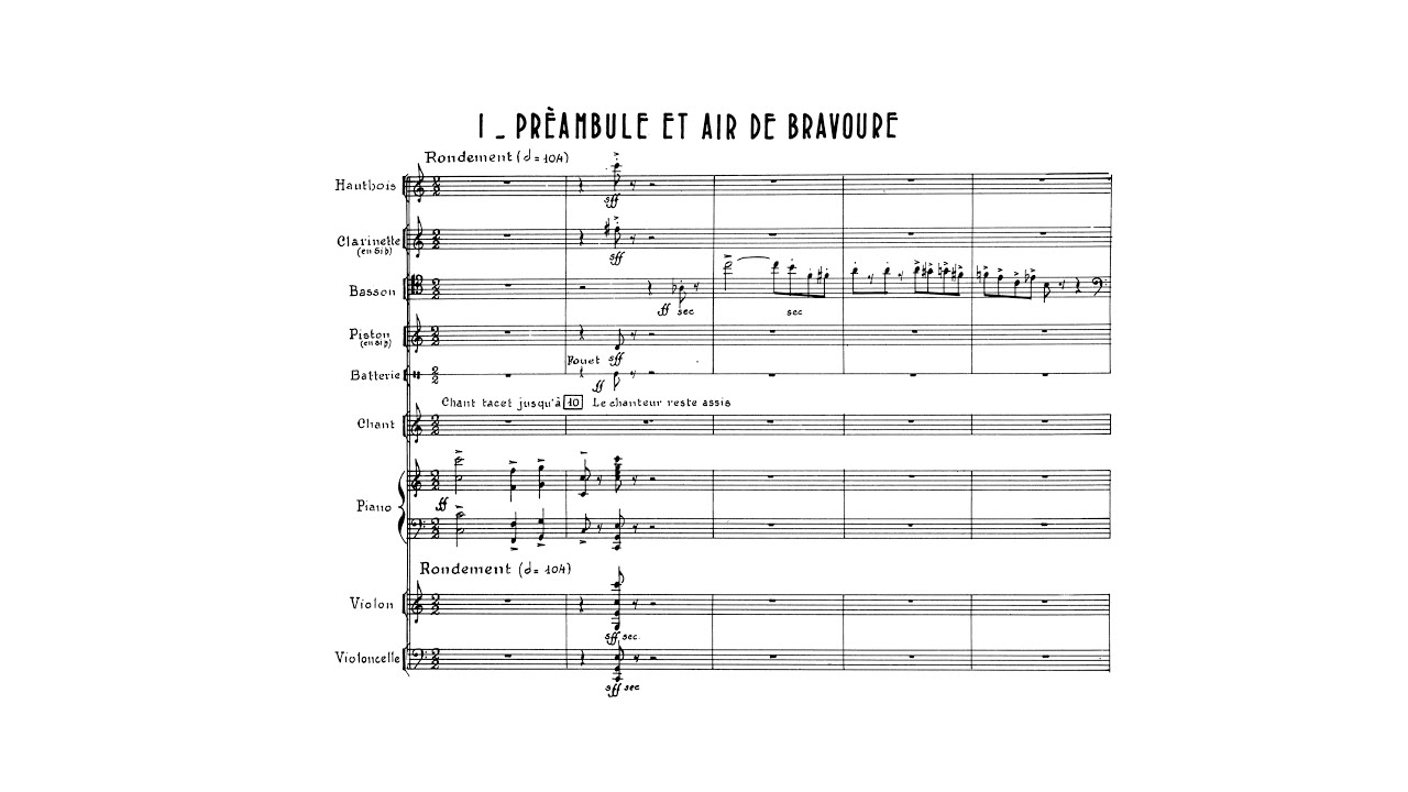 Francis Poulenc - Le bal masqué [With score]