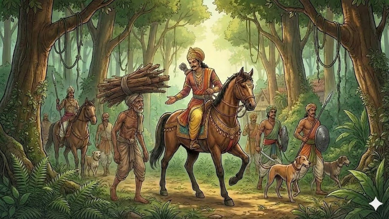 “விறகுவெட்டியை பார்த்த அரசன் எடுத்த முடிவு…வரலாற்று கதை!”