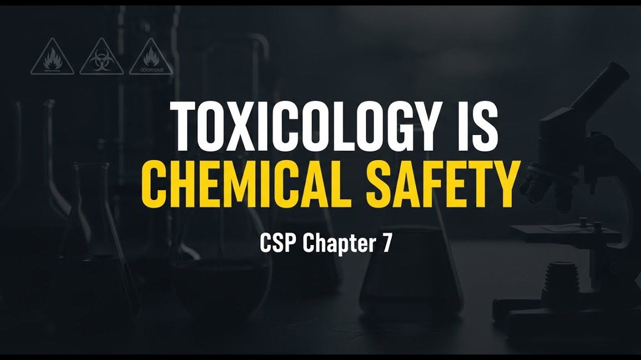 CSP Chapter 7 – Toxicology Explained | Toxicity, Exposure, Dose-Response & Occupational Diseases