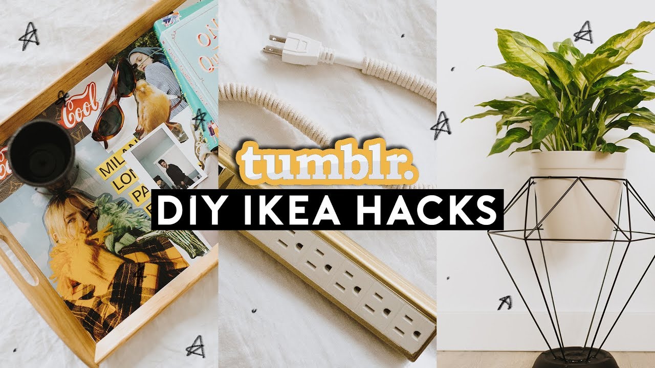 DIY IKEA HACKS - Tumblr Inspired Room Decor Ideas (2018) // Lone Fox