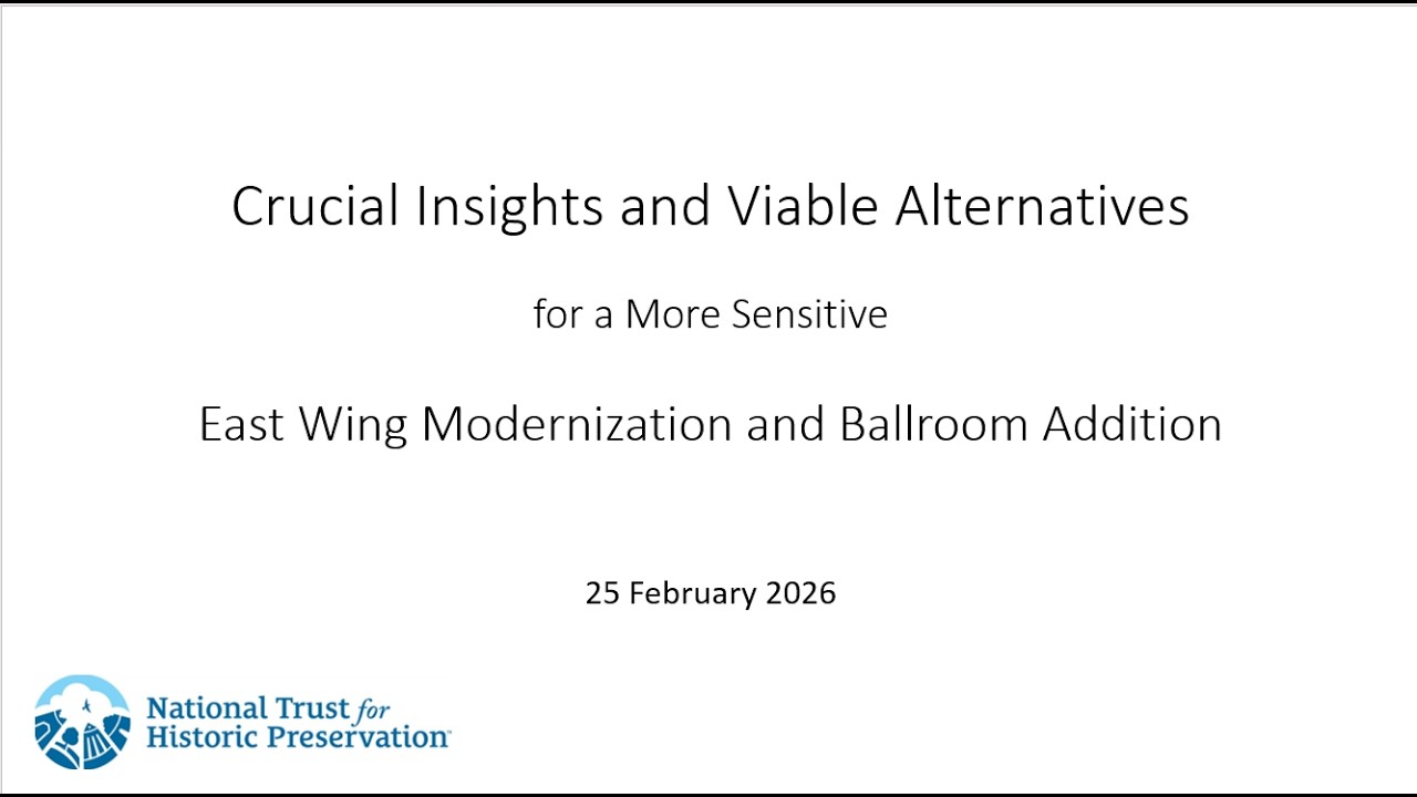 Crucial Insights and Viable Alternatives for a More Sensitive White House Ballroom