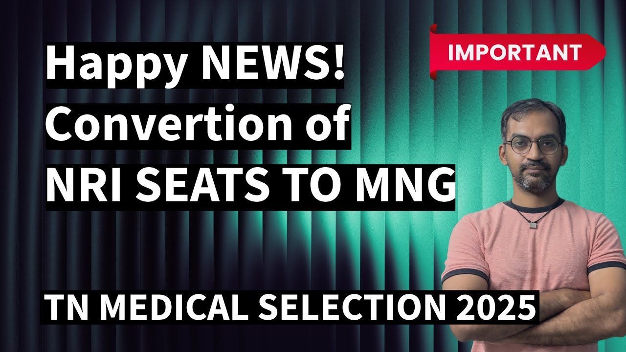 Conversion of NRI seats to Management quota seats #tnmedicalselection2025  