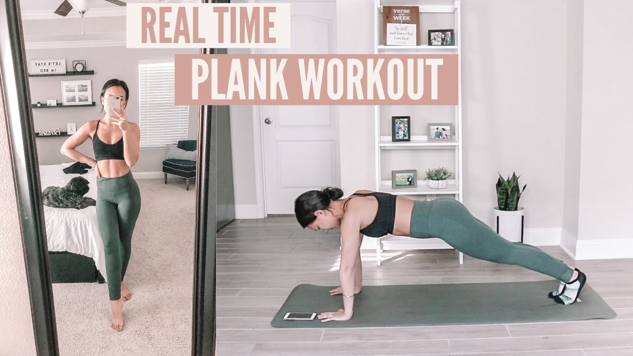 Real Time Plank Workout | At Home Full Body Exercises