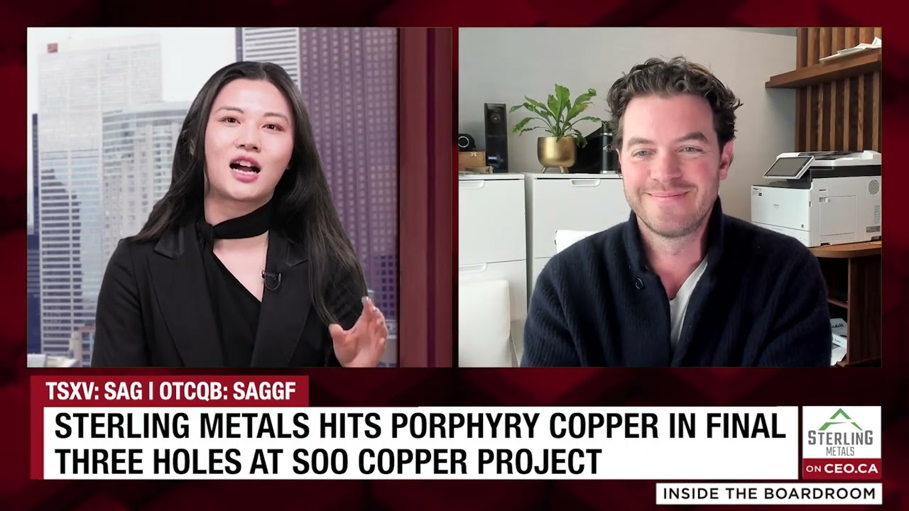 Sterling Metals Hits Porphyry Copper in Final Three Holes at Soo Copper Project