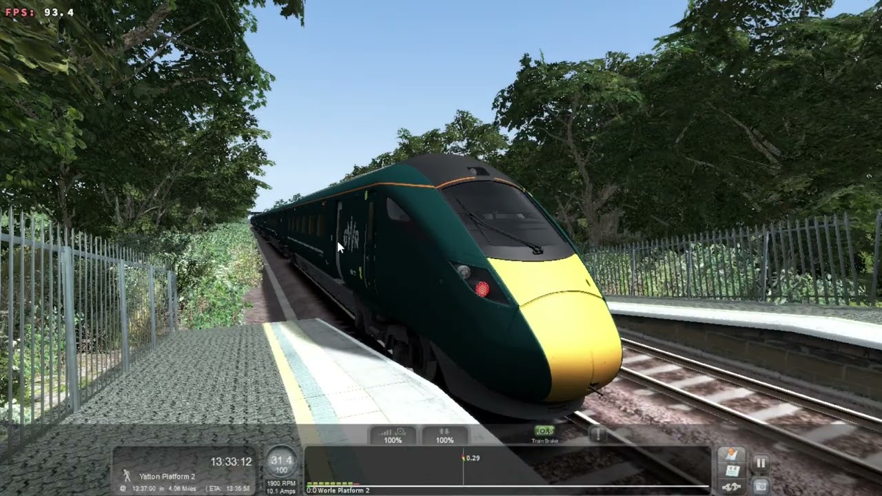 Train Simulator Classic Weston Super Mare to London Paddington in a Class 801 IET