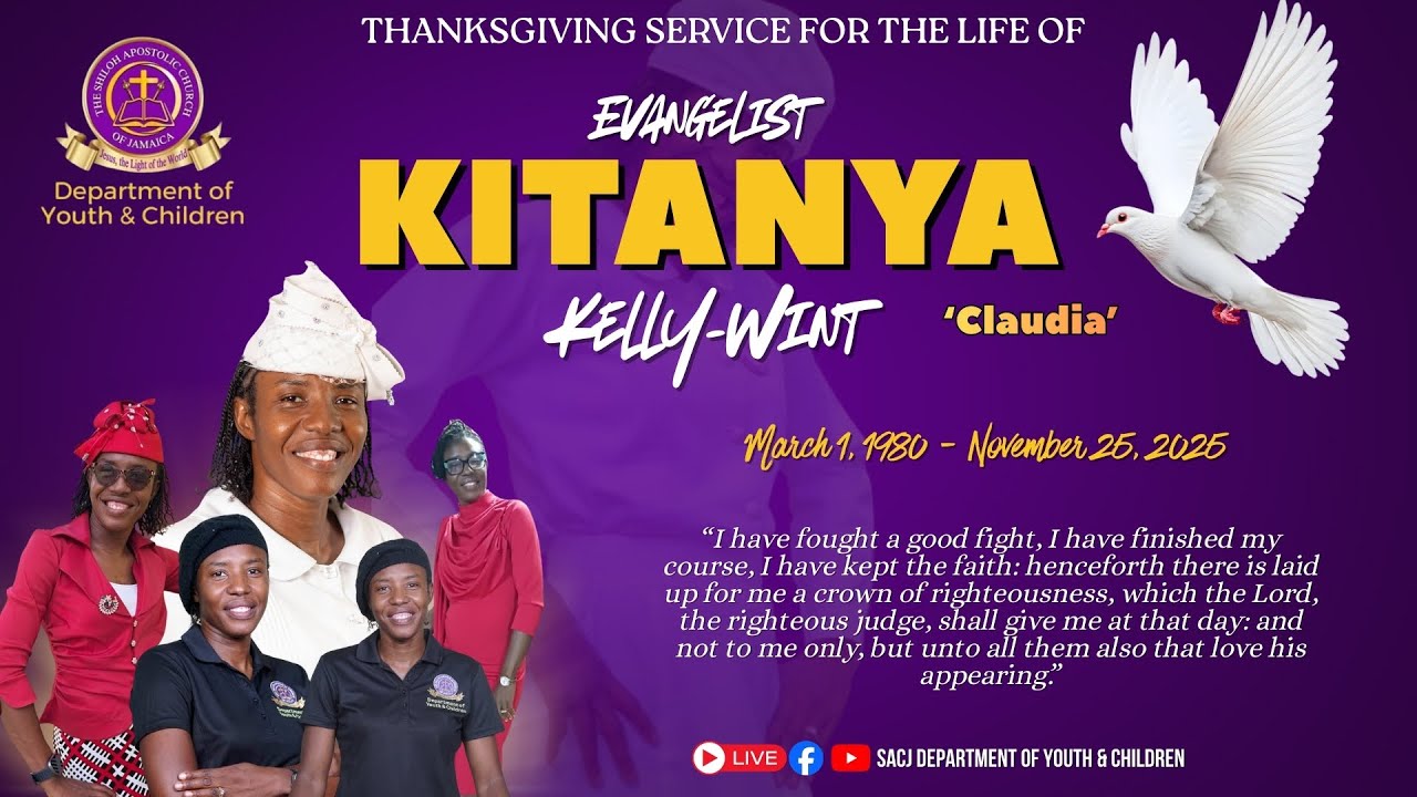 Thanksgiving Service for the life of Evangelist Kitanya Kelly- Wint