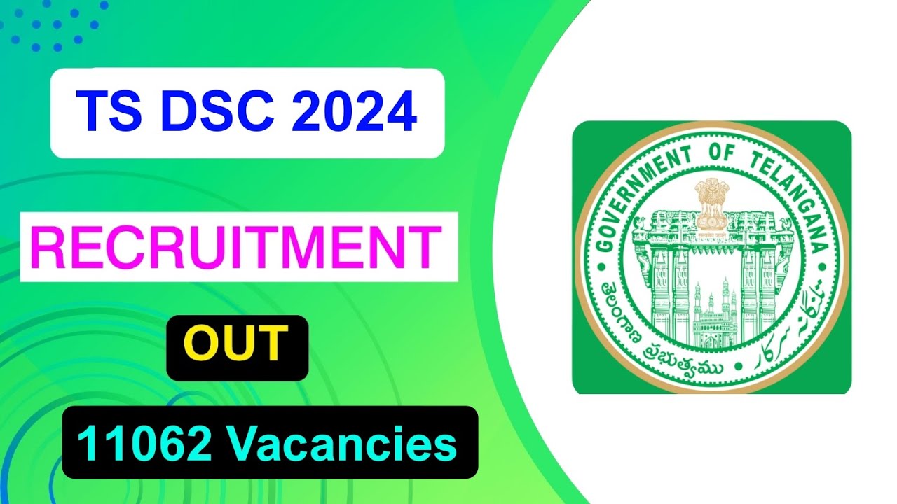 TS DSC Recruitment 2024 | Notification Out | Full Detail Explained by MDE