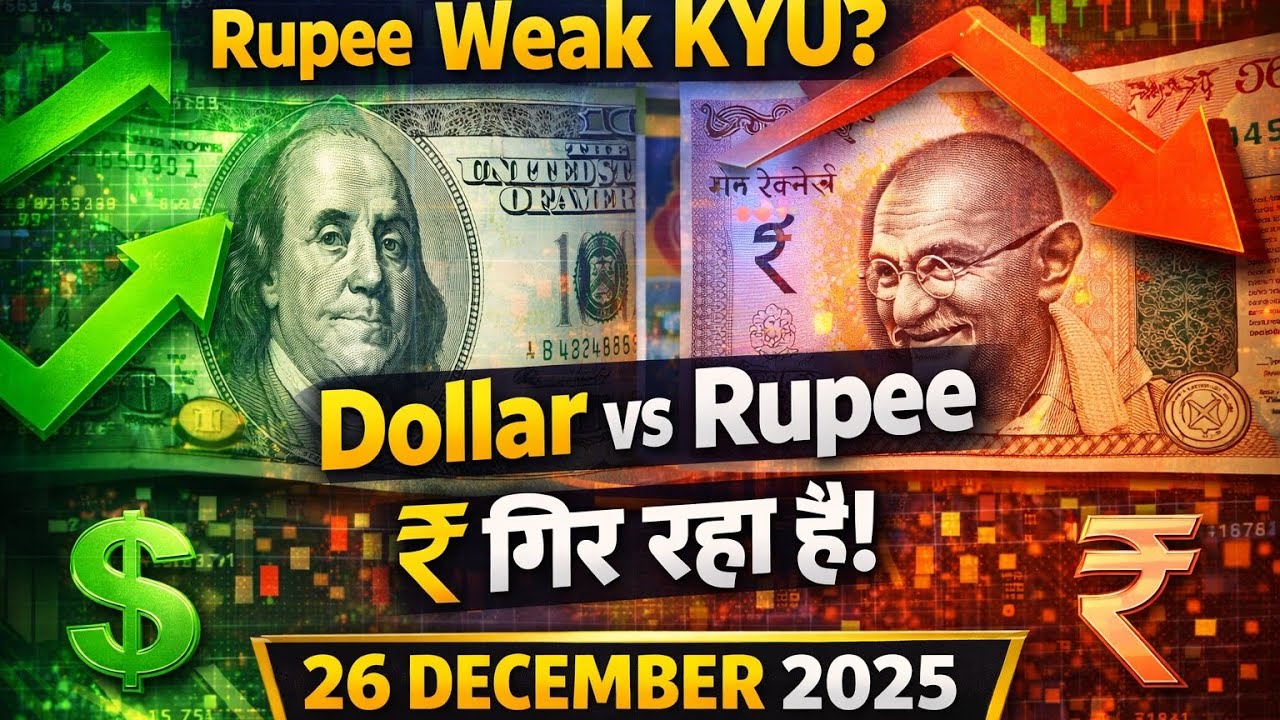Rupee Kamzor Kyu Ho Raha Hai? | USD INR Analysis | 26 December 2025 Friday