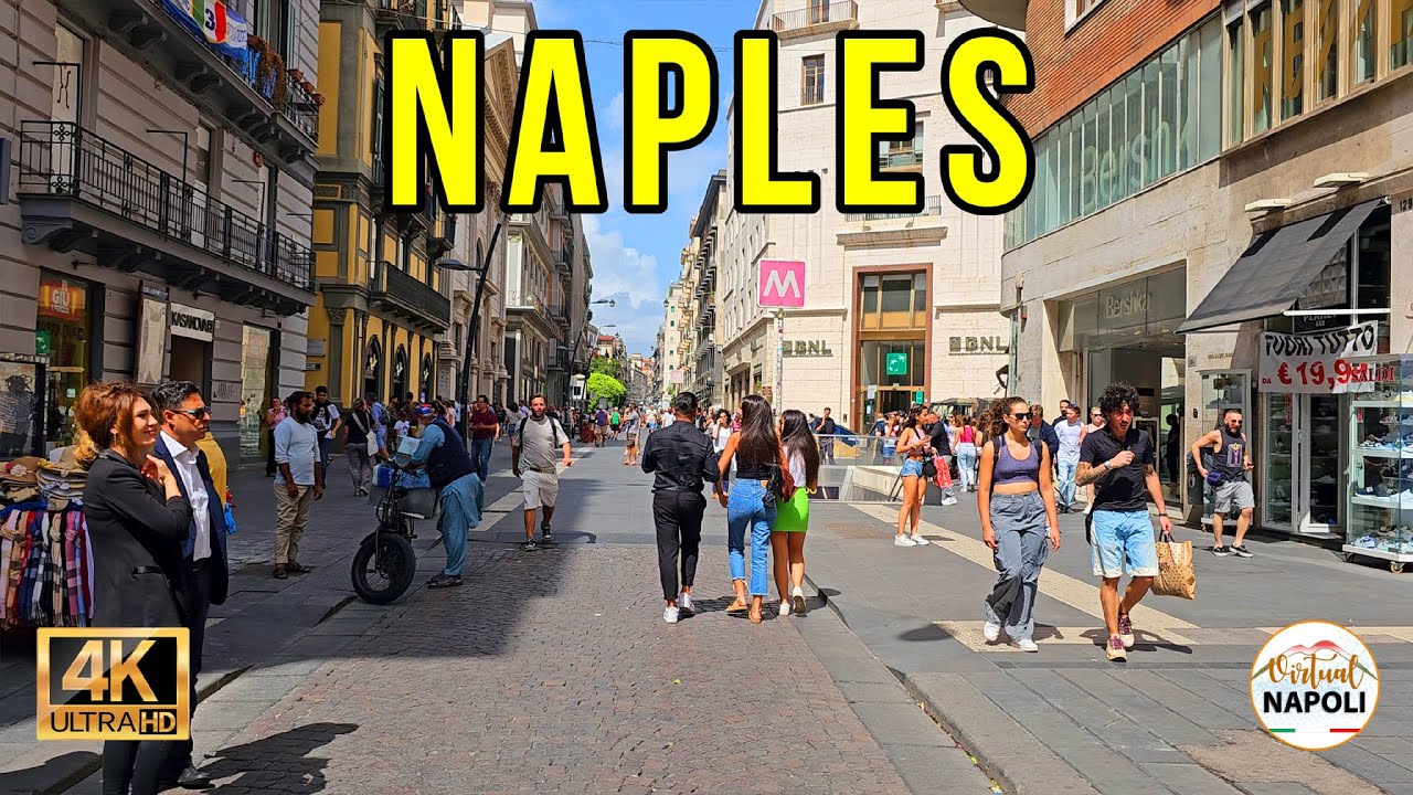 Walking Tour Napoli Italy Most Famous Streets of Naples 4K UHD #walkingtour #napoli2023