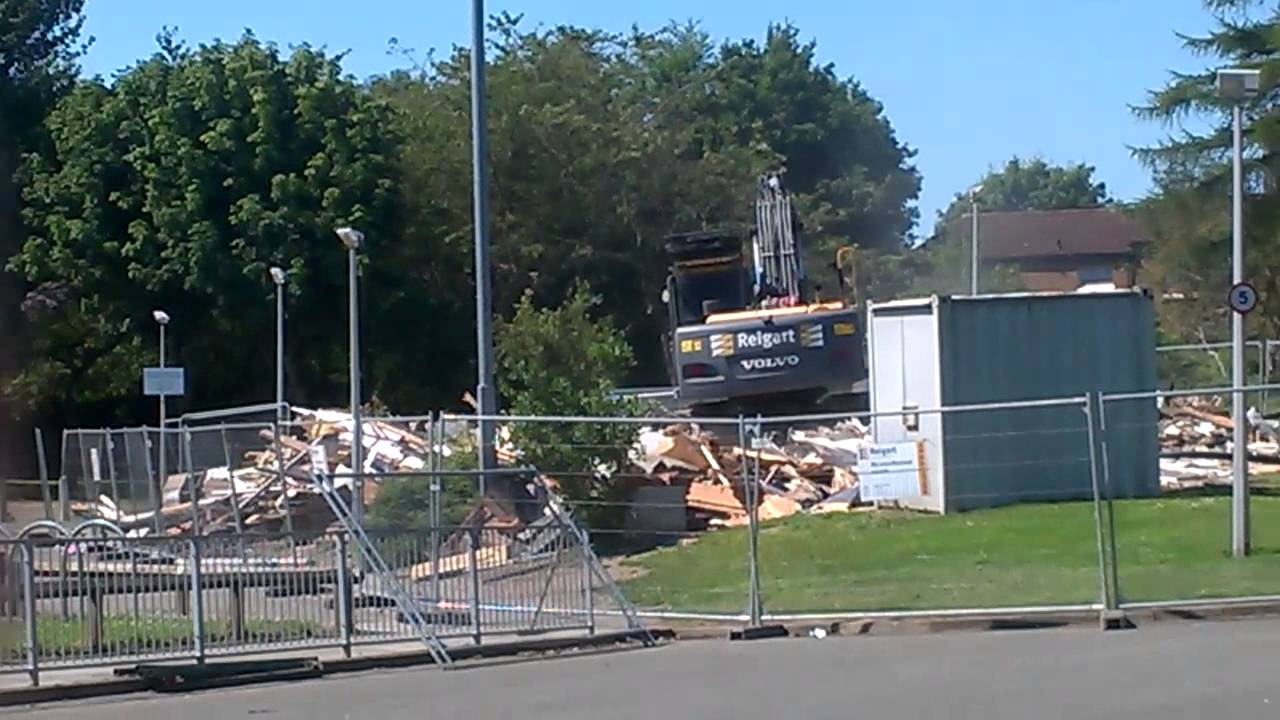 Collydean Primary School Hut Demolition 24Th June 2014 video 10