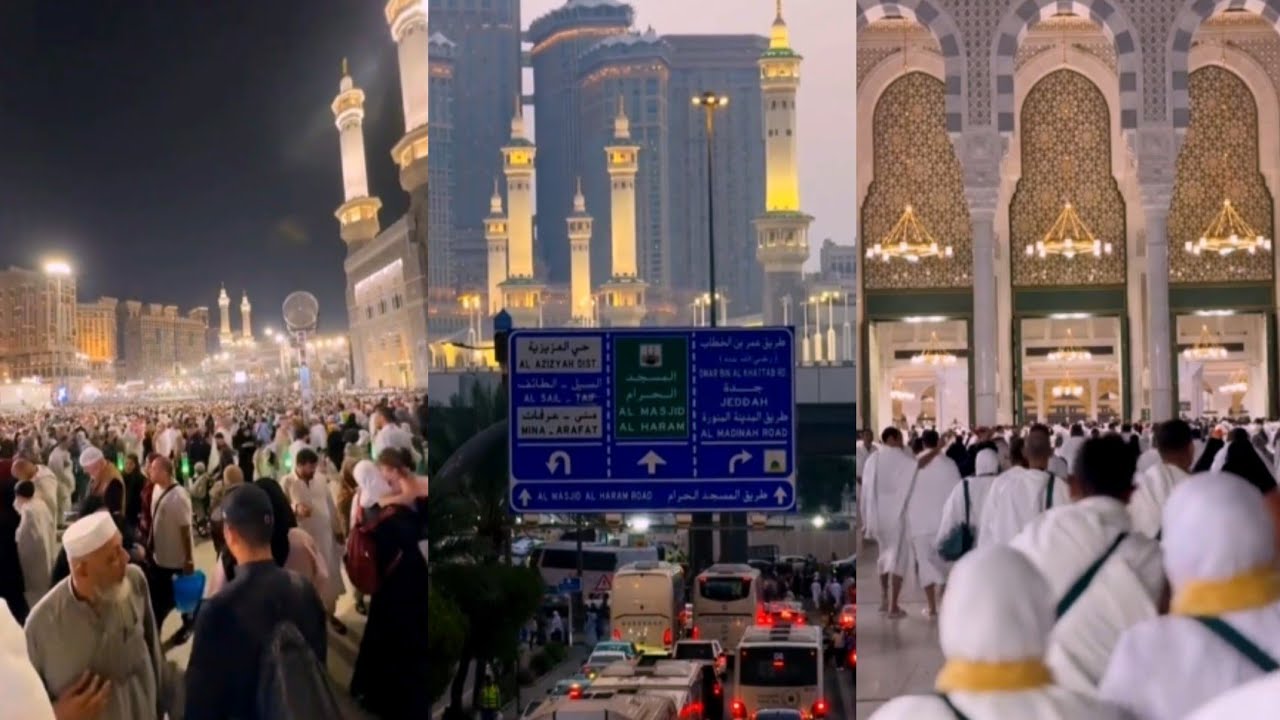 اجواء وزحمة الحرم المكي اول ايام رمضان🌙#مكة #الحرم_المكي