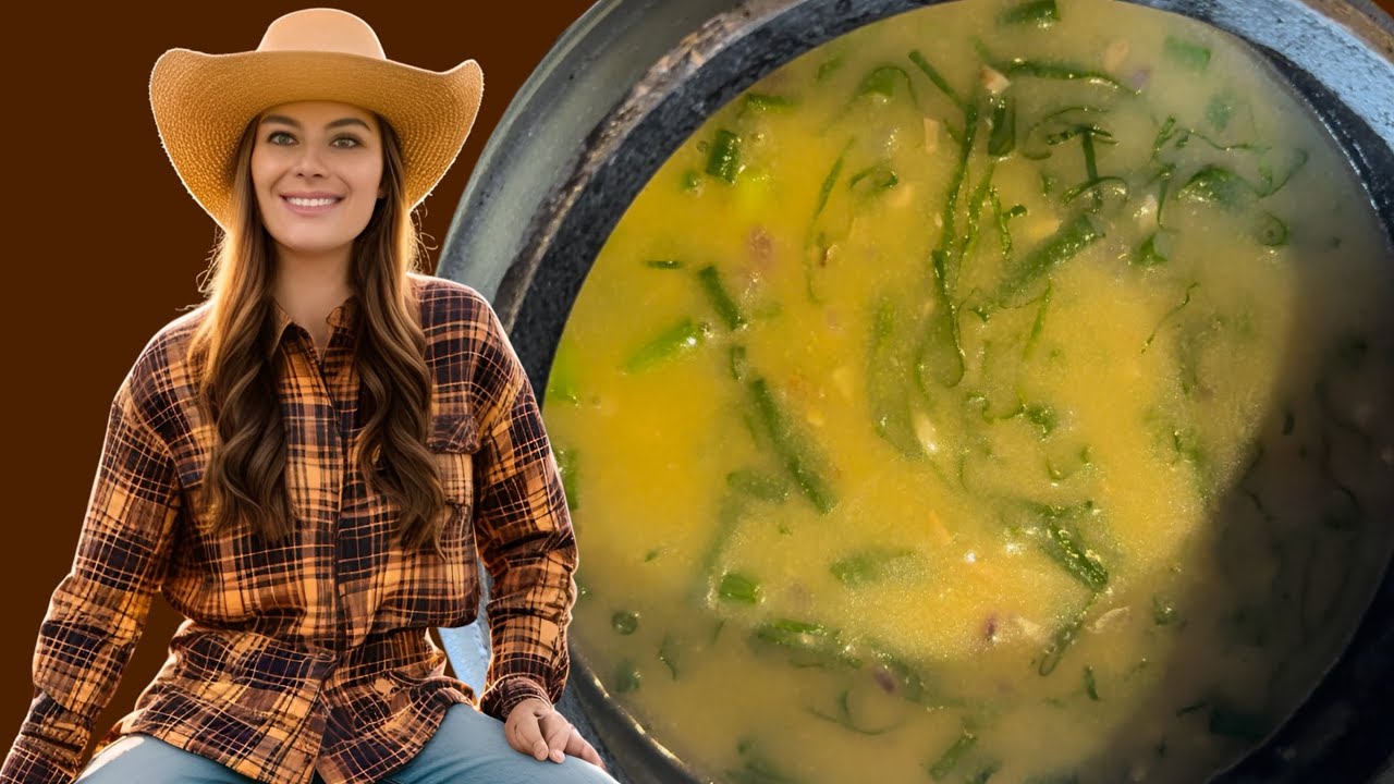 Sopa de fubá com couve em 15 minutos