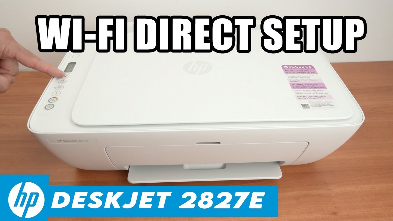 Как настроить Wi-Fi Direct на принтере HP DeskJet 2827e