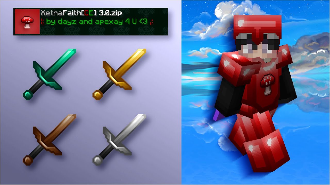 XethaFaith Christmas V3 Pack Release! 1.8 - 1.16 [MCBE]