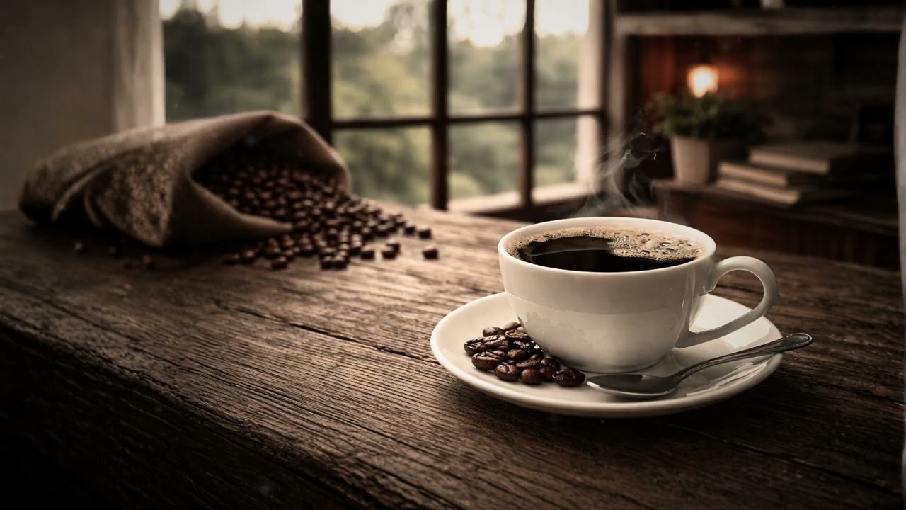 A Quiet Cup of Jazz ☕️ Cozy Coffeehouse Sounds for Calm Focus