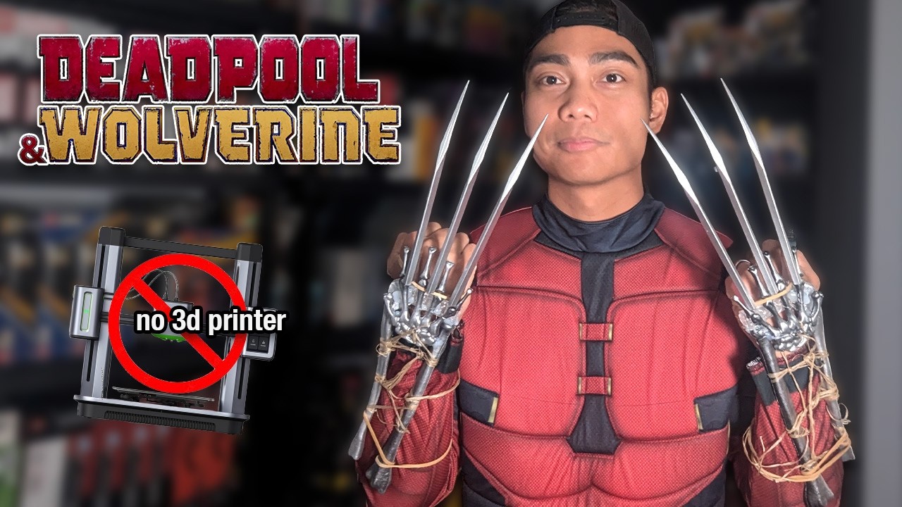 I made Wolverine's skeleton claws from Deadpool for cosplay