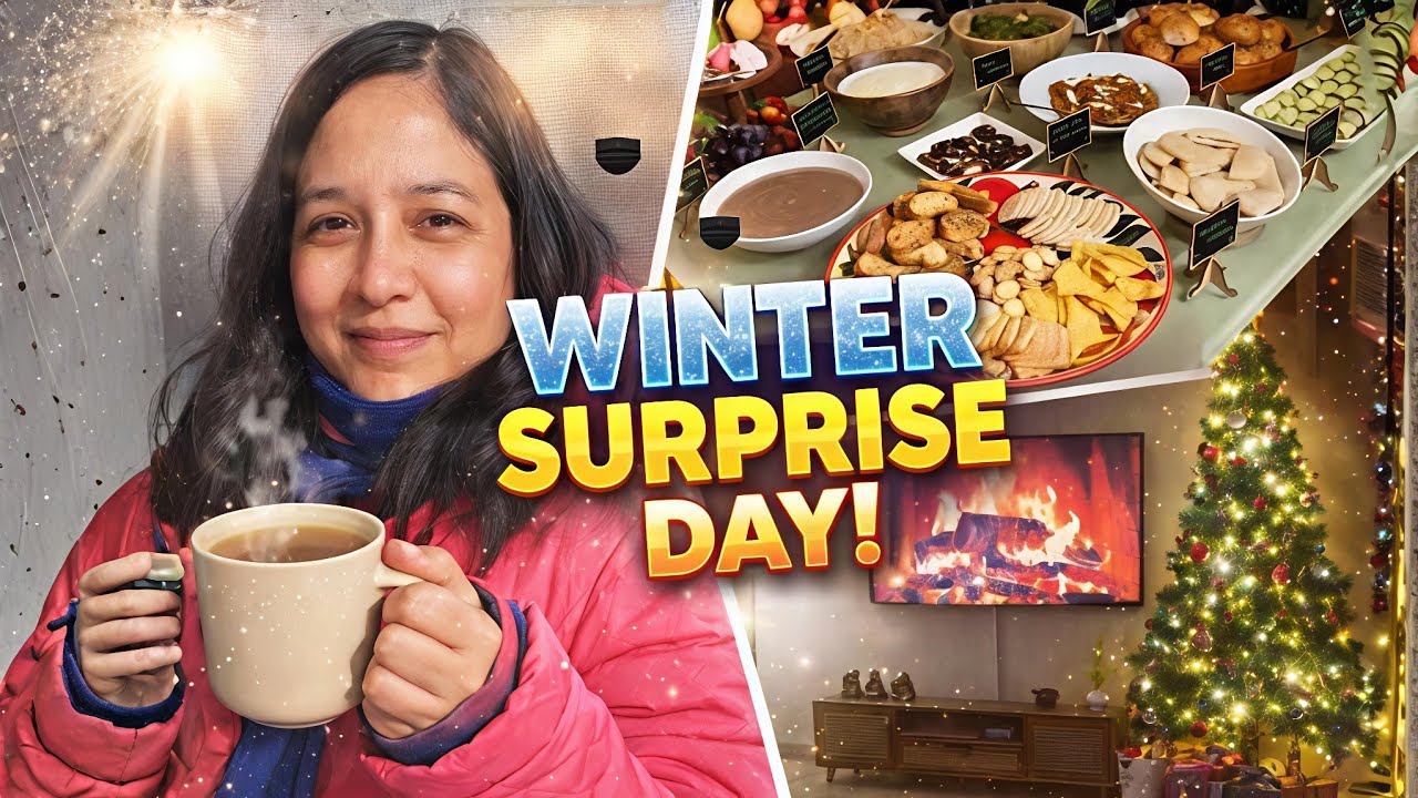 Sunny Winter Morning ☀️ | Pav Bhaji Breakfast, Temple Visit & Christmas Party Vlog