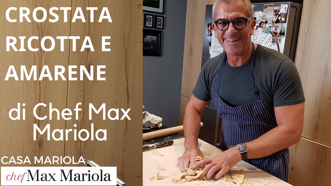 CROSTATA CON AMARENE E  RICOTTA - Video ricetta facile di  Chef Max Mariola