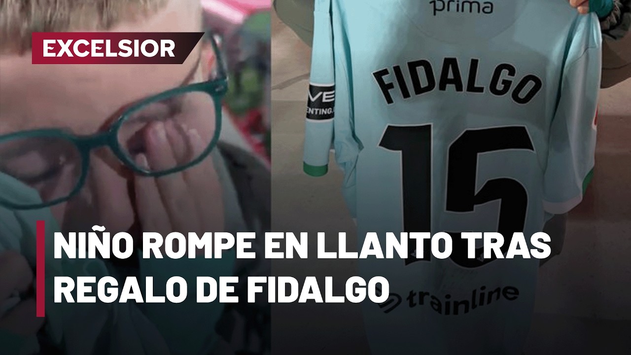 Fidalgo regala su playera a “Guille” y lo hace llorar de emoción