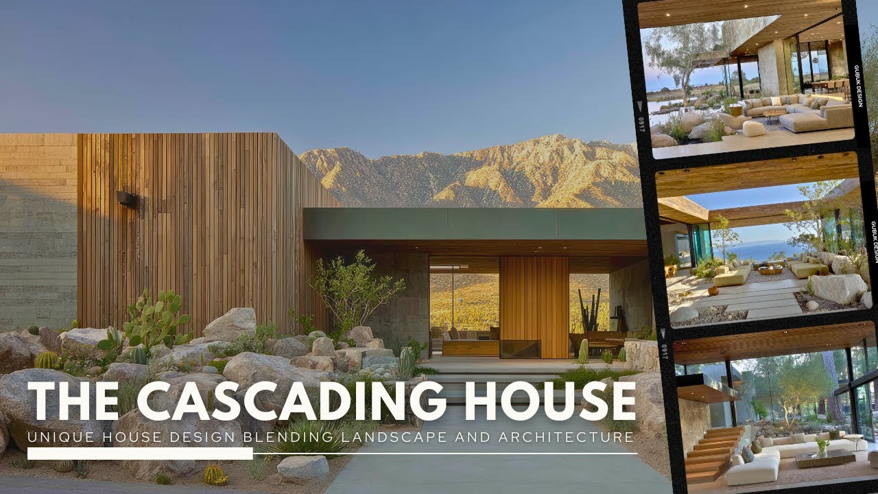 The Cascading House: Unique House Design Blending Landscape and Architecture