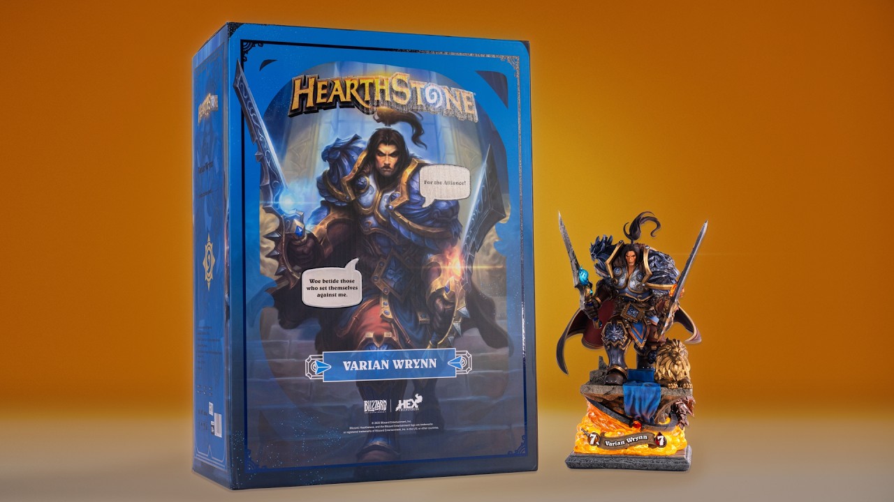 HEX Collectibles Out of the Box: Hearthstone Varian Wrynn 1/10 Scale Statue