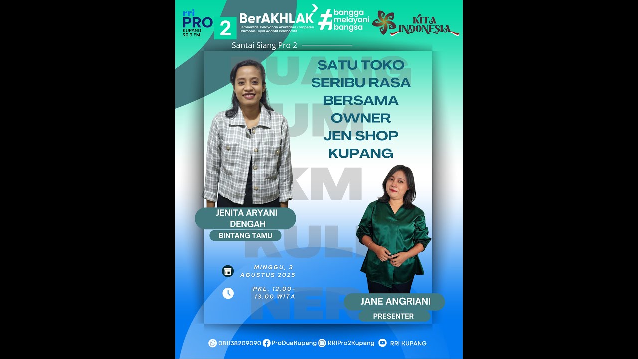 RUANG UMKM & KULINER - EPISODE OWNER JEN SHOP KUPANG