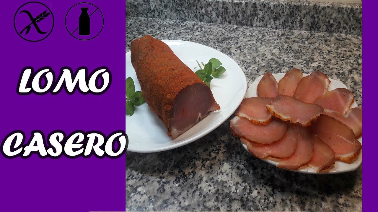 Como hacer LOMO EMBUCHADO CASERO curado en nevera. BARATO y muy FÁCIL!!! SIN GLUTEN y SIN LACTOSA.