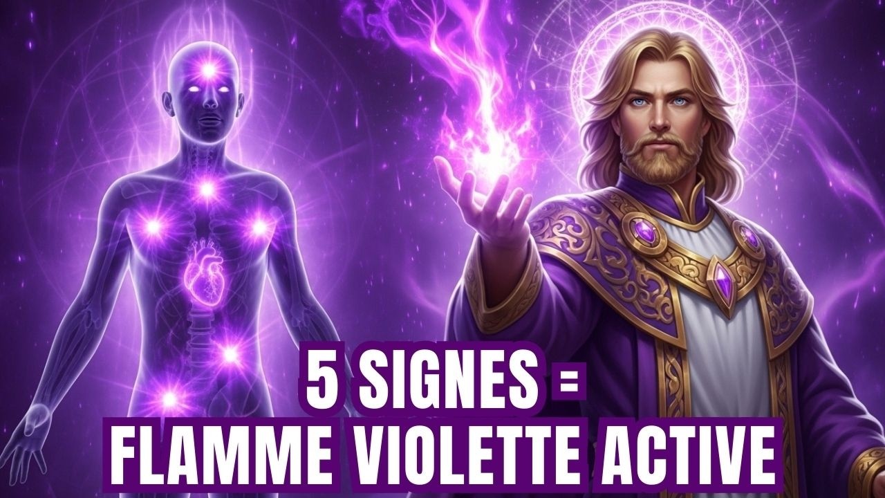 ATTENTION : 5 RÉACTIONS PHYSIQUES QUI PROUVENT QUE SAINT GERMAIN ACTIVE LA FLAMME VIOLETTE EN VOUS